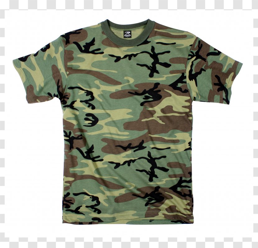 T-shirt Military Camouflage U.S. Woodland Transparent PNG