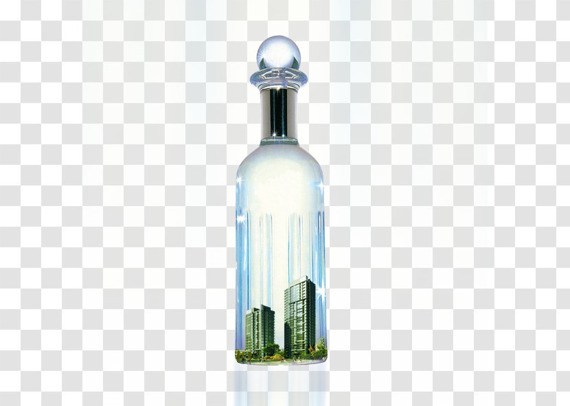 Wine Bottle Transparency And Translucency - Water - Creative Bottle,Property Advertisment Transparent PNG