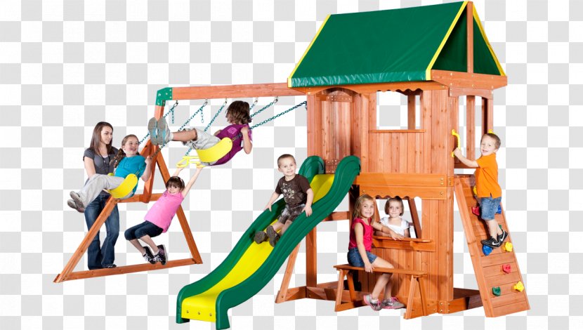 Playground Backyard Discovery Somerset Outdoor Playset Tucson Cedar Swing Set - Wood Transparent PNG