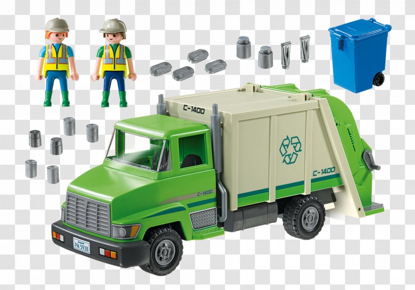 Car Playmobil Recycling Garbage Truck - Model Transparent PNG
