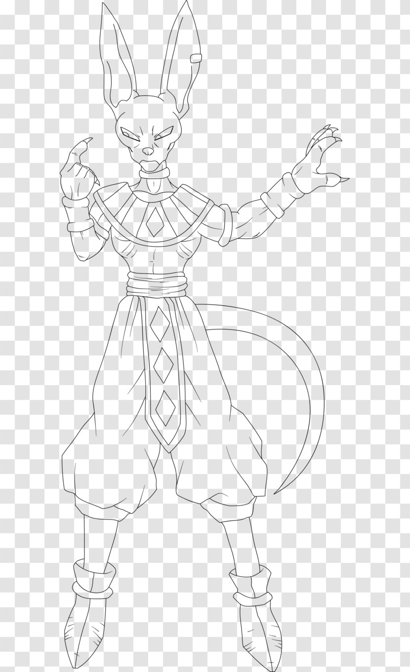 Line Art White Cartoon Character Sketch - Costume Design - Goku Más Vegeta Transparent PNG