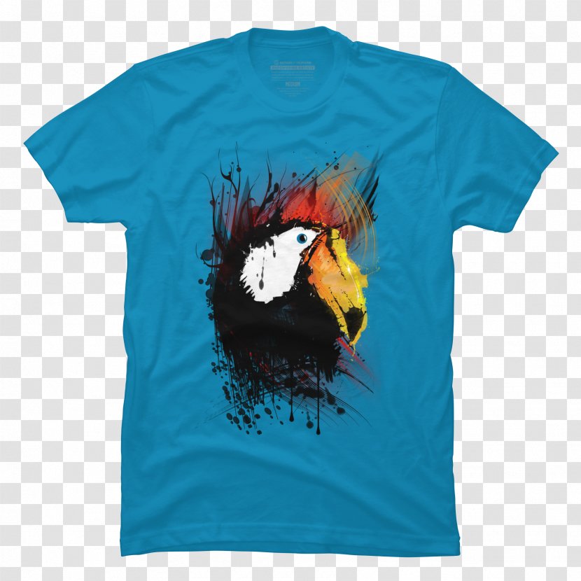 Printed T-shirt Fashion Fit T-Shirt Active Shirt - Watercolor - Tshirt Transparent PNG