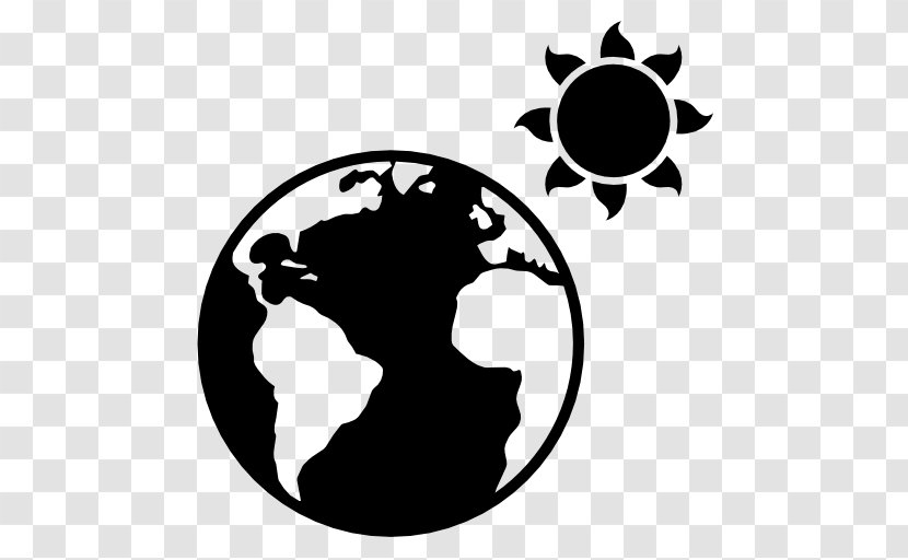 Earth Globe World - Silhouette Transparent PNG