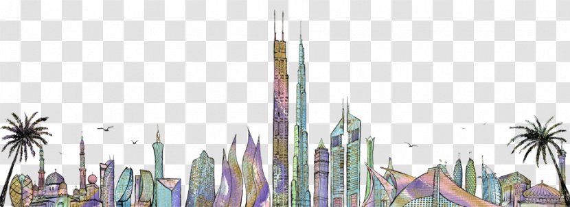 2014 Dubai Tennis Championships Skyline Hotel New Building Clip Art - Desert Transparent PNG
