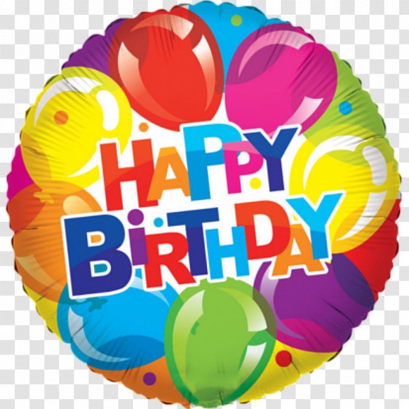 Gas Balloon Happy Birthday To You Gift - Mylar Transparent PNG