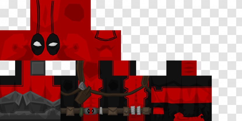 Minecraft: Pocket Edition Deadpool Skin Mod Transparent PNG