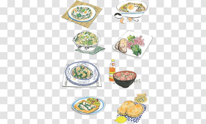 Waffle Sauce Cuisine - Tableware - A Variety Of Cooking Hand Painting Material Picture Transparent PNG