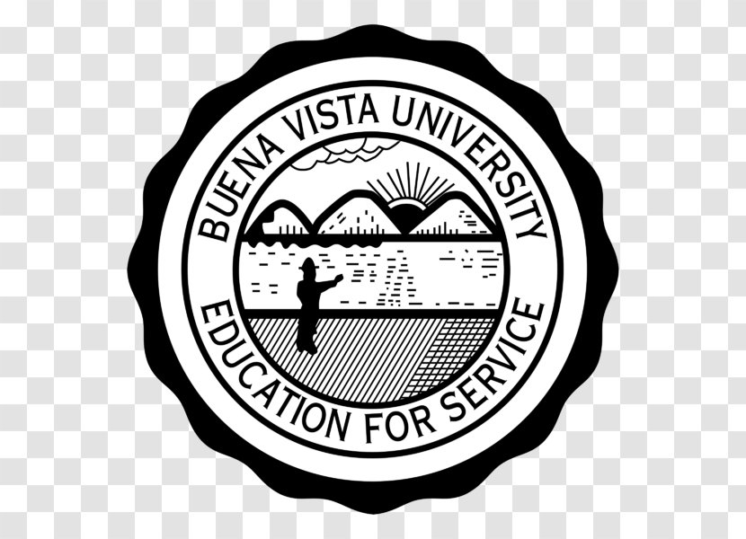 Buena Vista University Logo Brand Font - Black And White - Manhattan Transparent PNG
