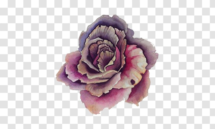 Sticker Flower Wall Decal Purple Rose - Family Transparent PNG