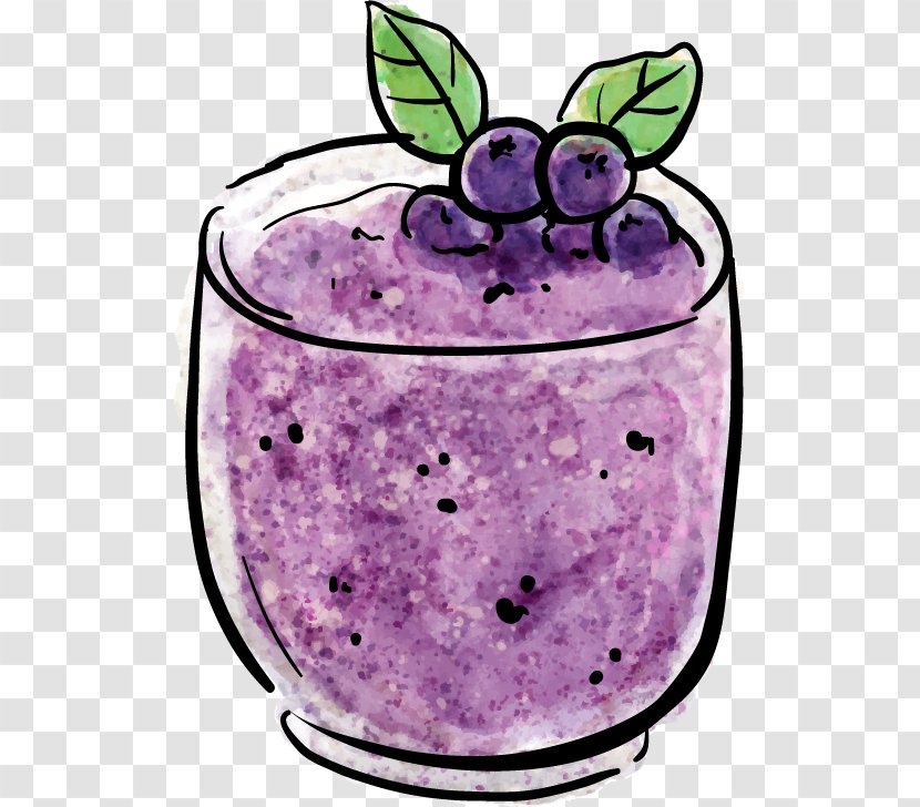 Smoothie Milkshake Juice Blueberry Clip Art Transparent PNG