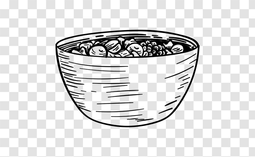 Clip Art Drawing Bowl Image - Cup - Salad Transparent PNG