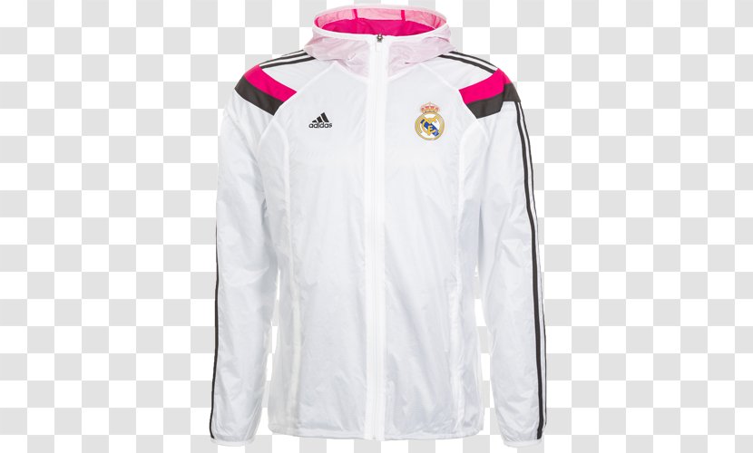 Tracksuit Jacket Real Madrid C.F. Sleeve Hood - Outerwear Transparent PNG