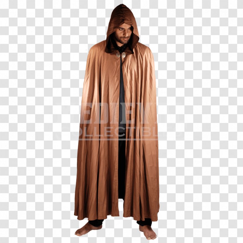 Robe Cape Cloak Hood Costume - Sleeve - Satin Transparent PNG