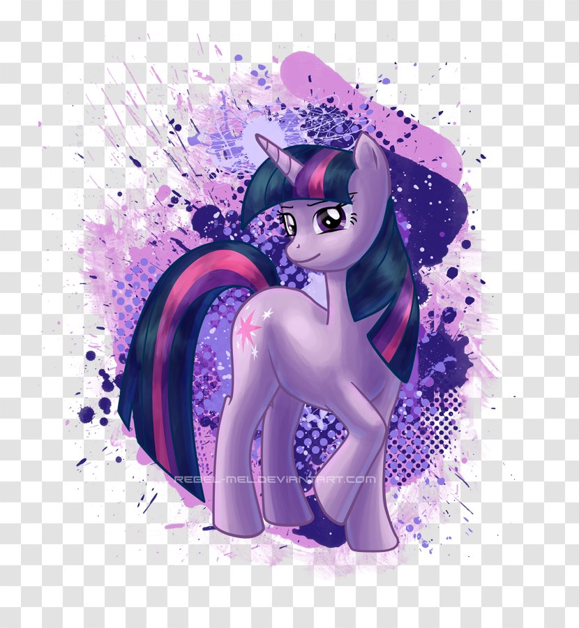 Pony Twilight Sparkle Rarity - Purple Transparent PNG