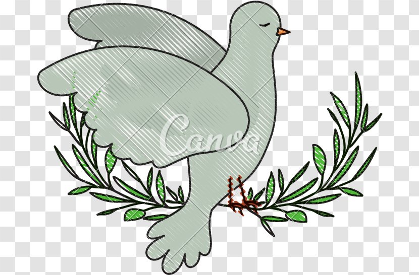 Stock Illustration Pigeons And Doves Vector Graphics Clip Art - Wing - Peace Frame Pigeon Transparent PNG