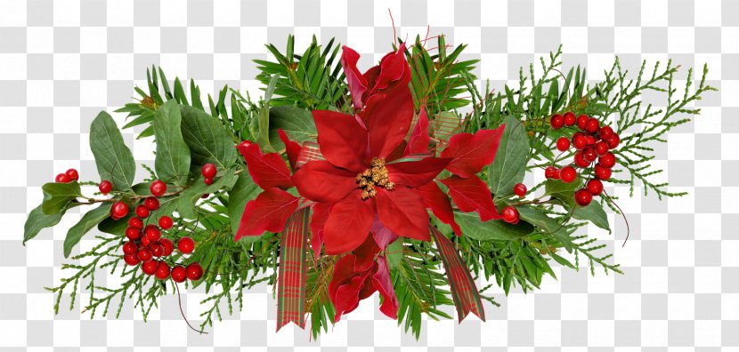 Christmas Ornament Flower Decoration Garland - Scrapbooking - Blog Transparent PNG