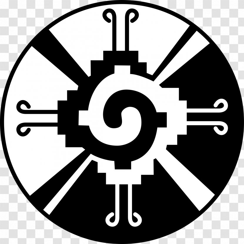 Maya Civilization Hunab Ku Symbol Deity Meaning - Black And White - Altar Transparent PNG