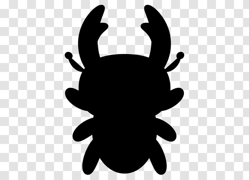 Stag Beetle Japanese Rhinoceros Silhouette Black And White - Invertebrate Transparent PNG