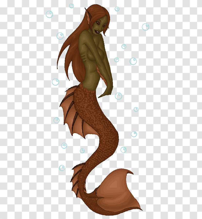 Mermaid Pixel Art - Muscle - Tattoo Transparent PNG