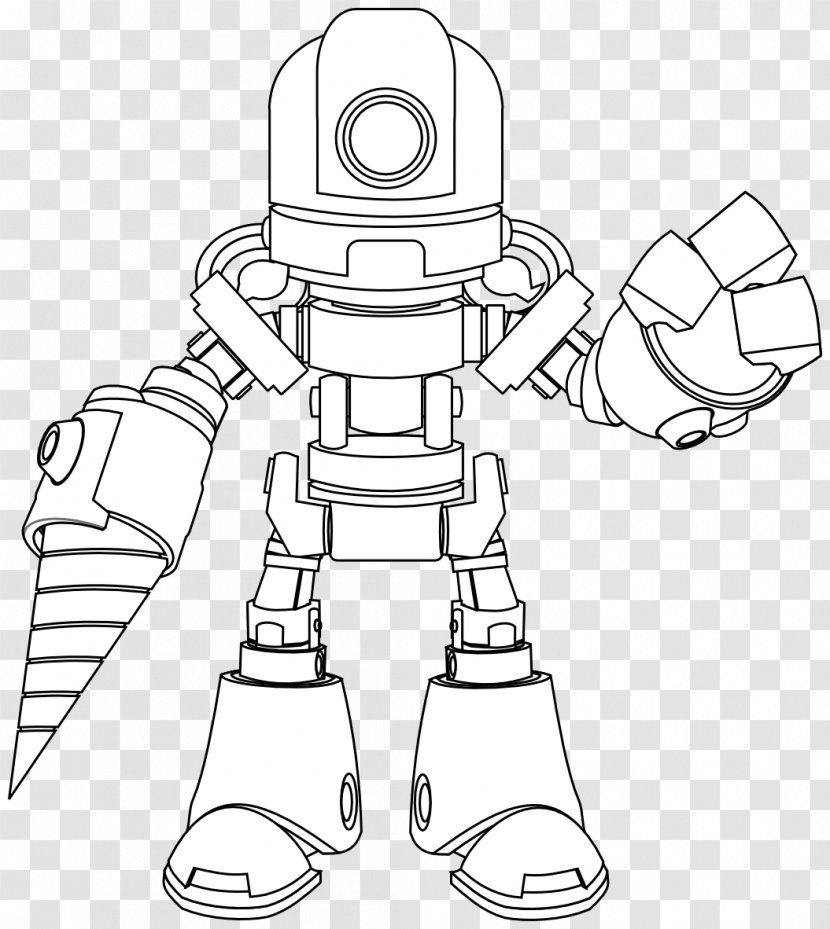 Line Art /m/02csf Product Design Drawing Cartoon - Toy Robot Transparent PNG