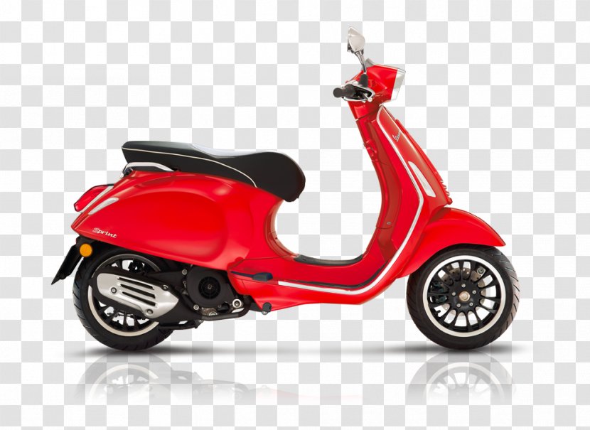 Scooter Vespa Sprint Piaggio Primavera - Motorcycle Accessories Transparent PNG