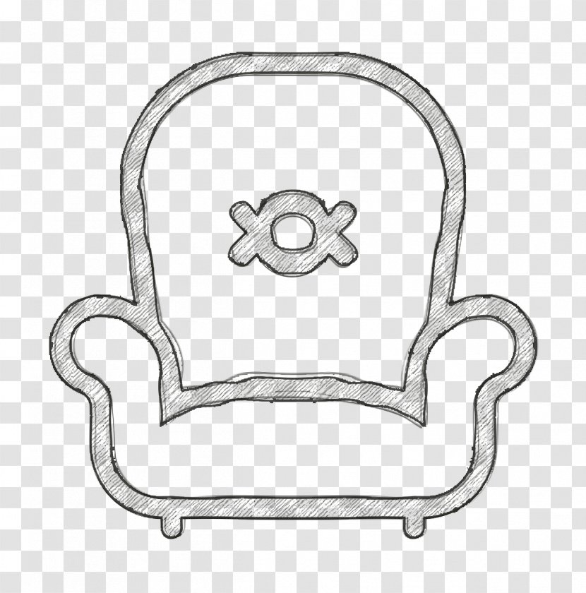 Armchair Icon Chair Streamline - Line Art Transparent PNG
