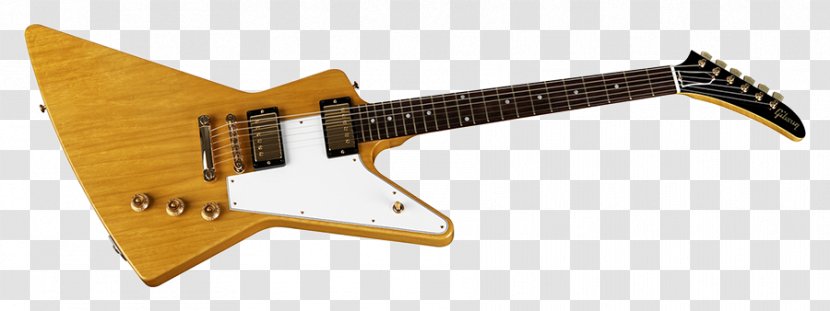 Electric Guitar Gibson Explorer Flying V Les Paul Epiphone - 1958 Korina Transparent PNG