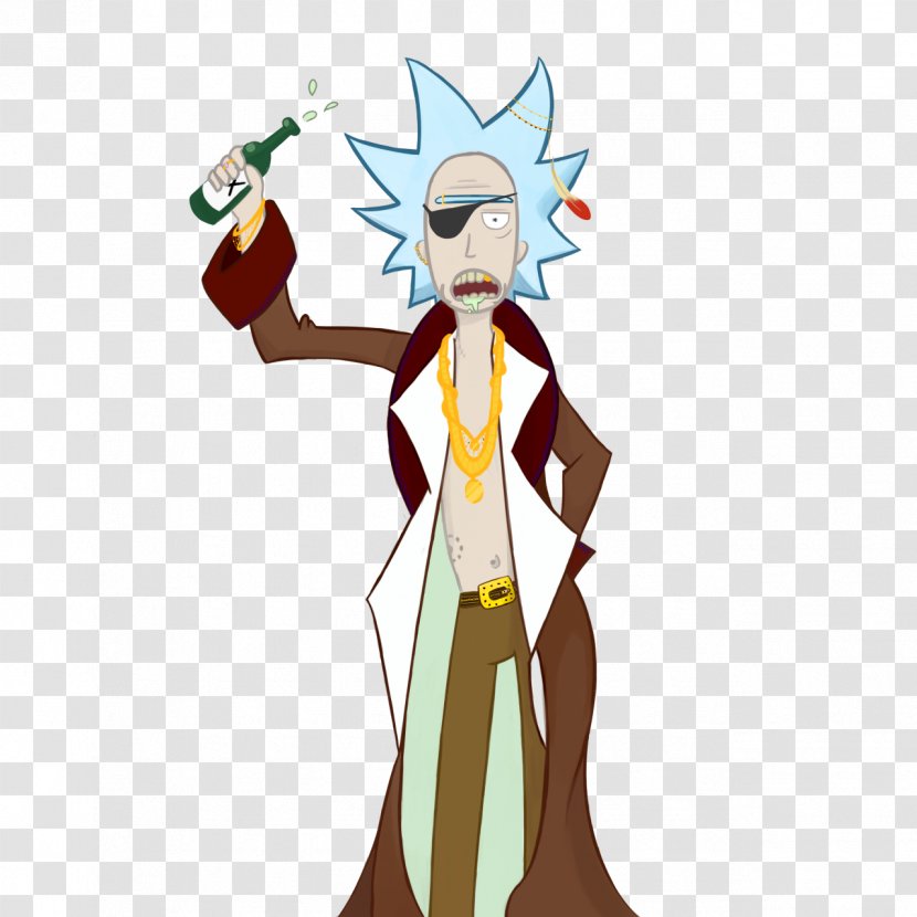 Rick Sanchez Morty Smith Piracy Fan Art - Pirates Of The Caribbean - Genest Transparent PNG