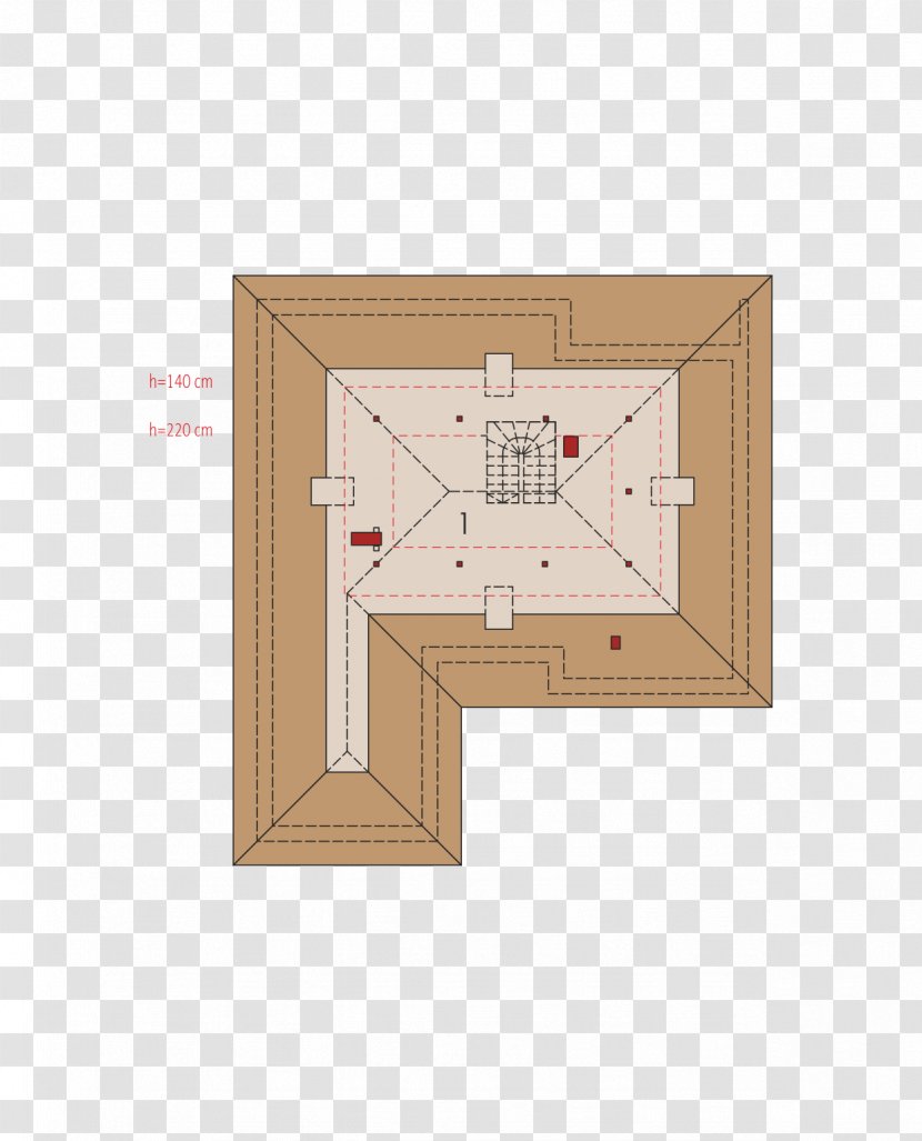 Floor Plan House Building Attic Project - Roof Transparent PNG