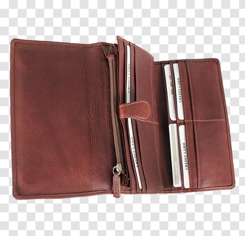 Wallet Leather Conferencier - Tri Fold Transparent PNG