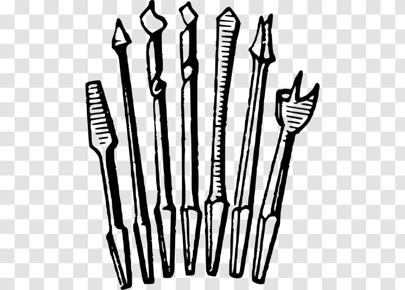 Augers Drill Bit Tool Clip Art - Black And White - WOOD Tools Transparent PNG