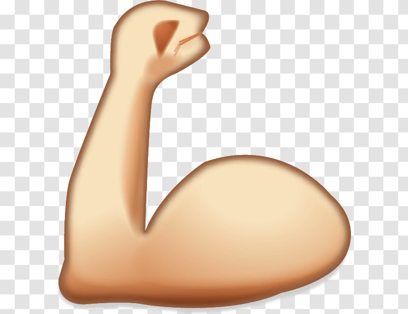 Emoji Muscle Sticker Arm Icon - Watercolor - Cartoon Transparent PNG