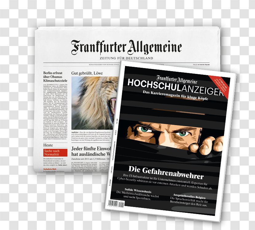Frankfurter Allgemeine Zeitung Sunday Newspaper Compact - Brand - In-n-Out Transparent PNG