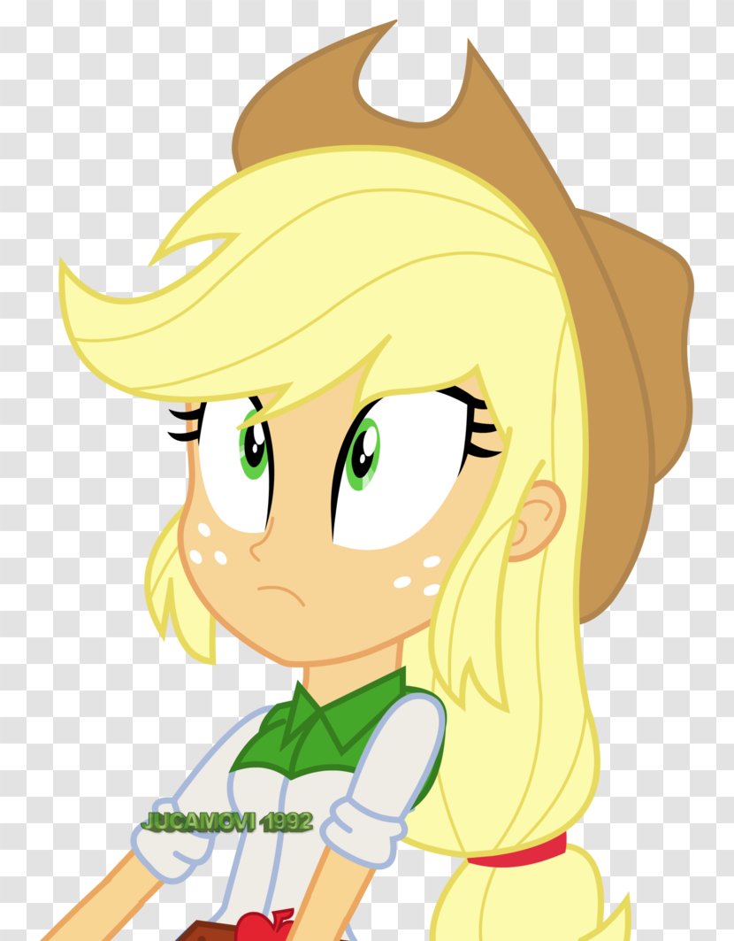 Applejack My Little Pony Sunset Shimmer Fluttershy - Cartoon Transparent PNG