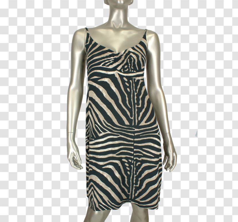 Shoulder Cocktail Dress Computer Sleeve - Zebra Rug Transparent PNG