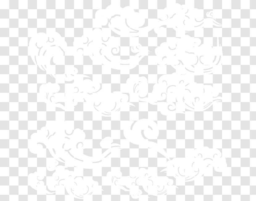 Xiangyun County Black And White Wallpaper - Grey - Cloud Transparent PNG