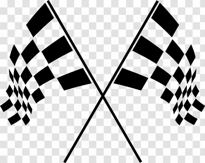 Racing Flags Auto Formula 1 - Monochrome Transparent PNG