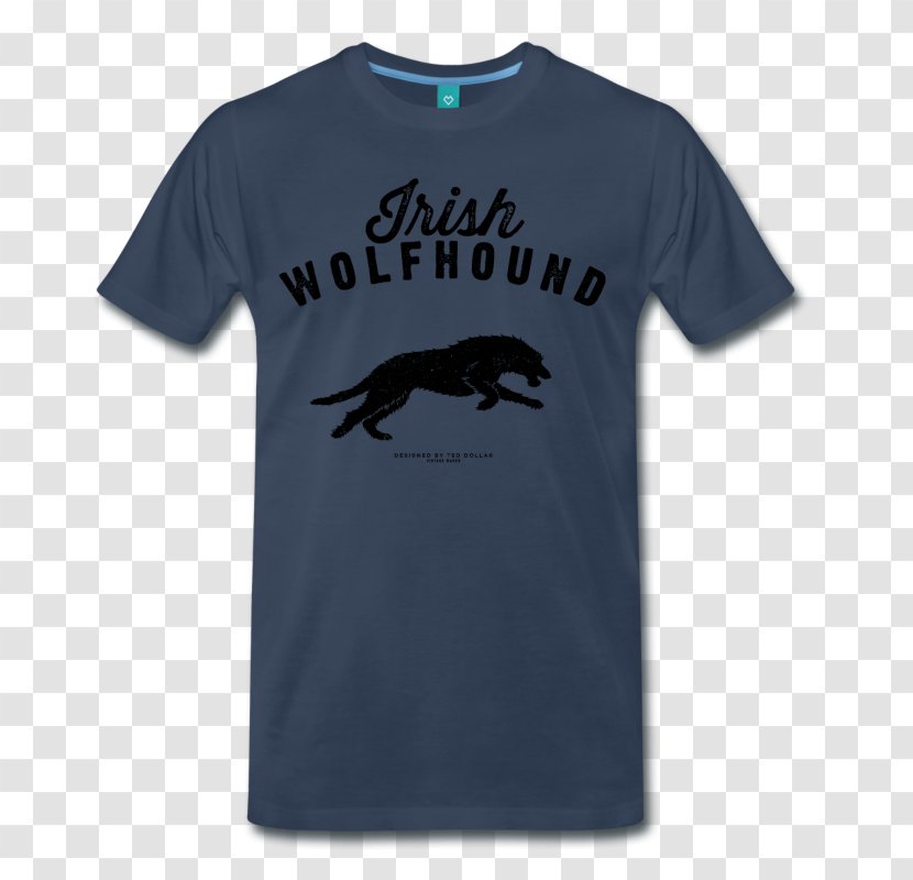 T-shirt Hoodie Hat Spreadshirt Top - Black - Wolfhound Transparent PNG