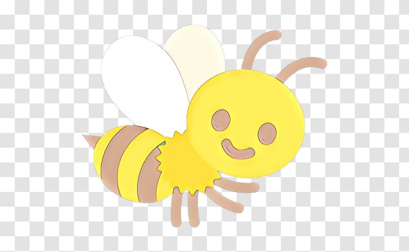 Bee Cartoon - Pollinator - Moths And Butterflies Ear Transparent PNG