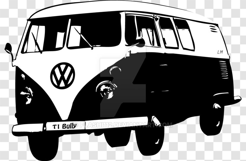 Car Volkswagen Type 2 Transporter Art - Work Of - Samba Vector Transparent PNG