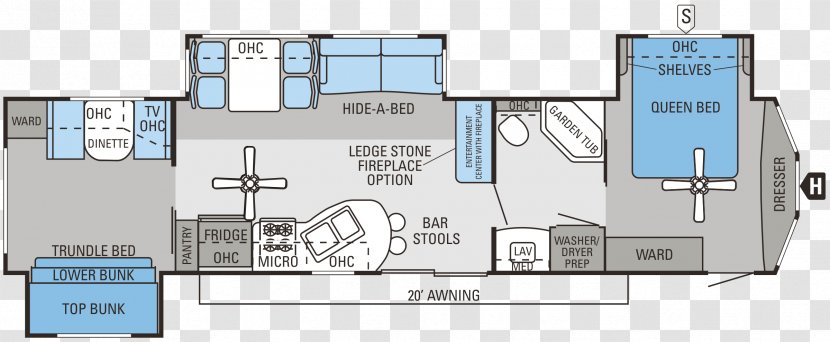 Floor Plan House Caravan Campervans - Interior Design Services Transparent PNG