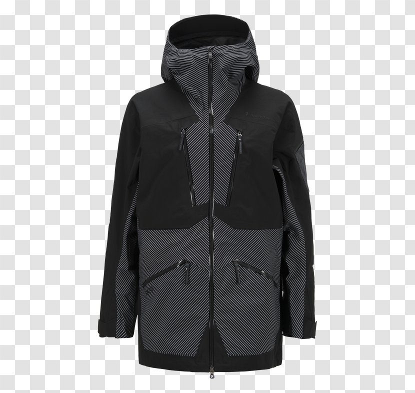 Hoodie Jacket Raincoat - Hood - Vertical Stripe Transparent PNG