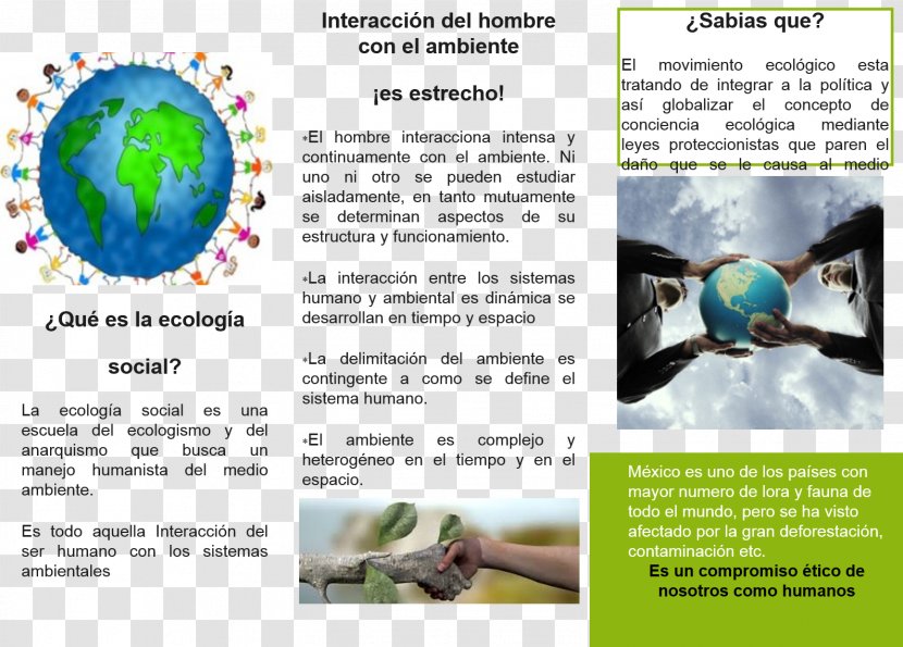 Social Ecology Natural Environment Tríptic Sustainable Development - Triptych Transparent PNG