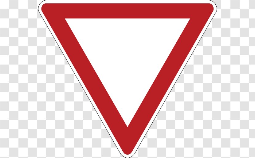 Priority Signs Traffic Sign Yield To The Right Hak Utama Pada Persimpangan - Symbol Transparent PNG
