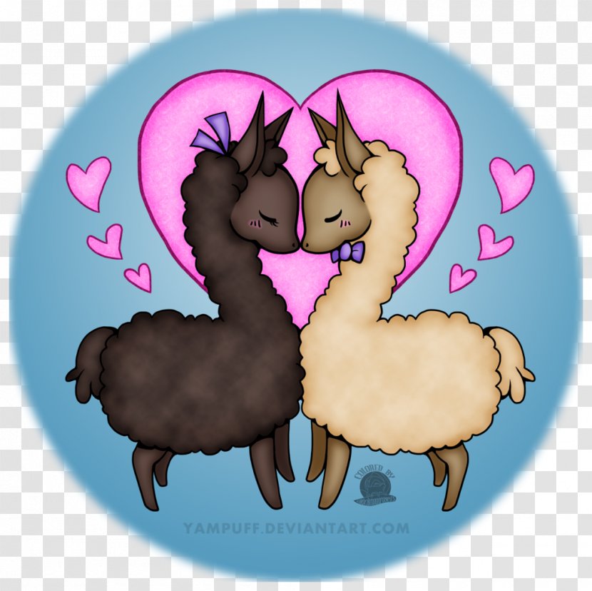 Llama Pony Cat Love Camel - Watercolor Transparent PNG