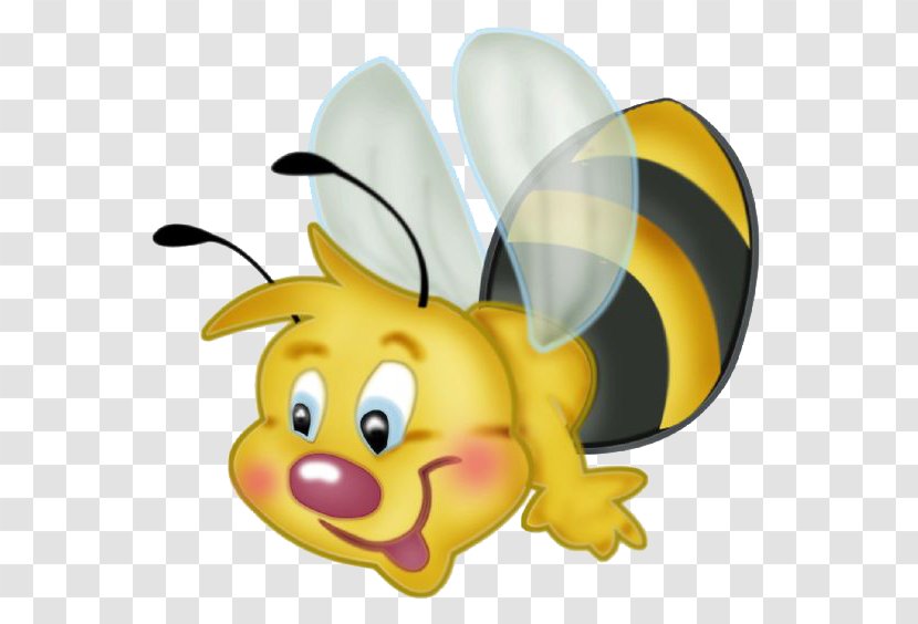 Honey Bee Insect Bumblebee Clip Art - Love - Smiling Transparent PNG