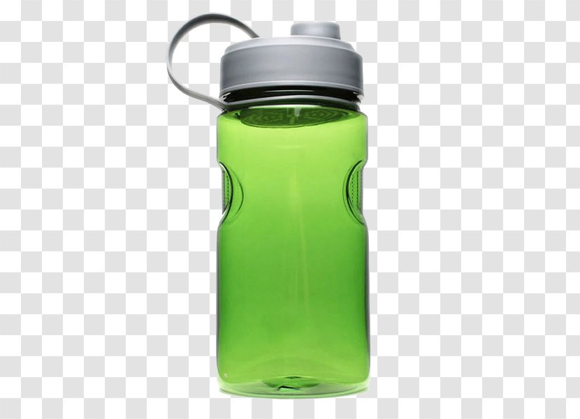 Water Bottle Plastic Glass Cup - Green Space Transparent PNG