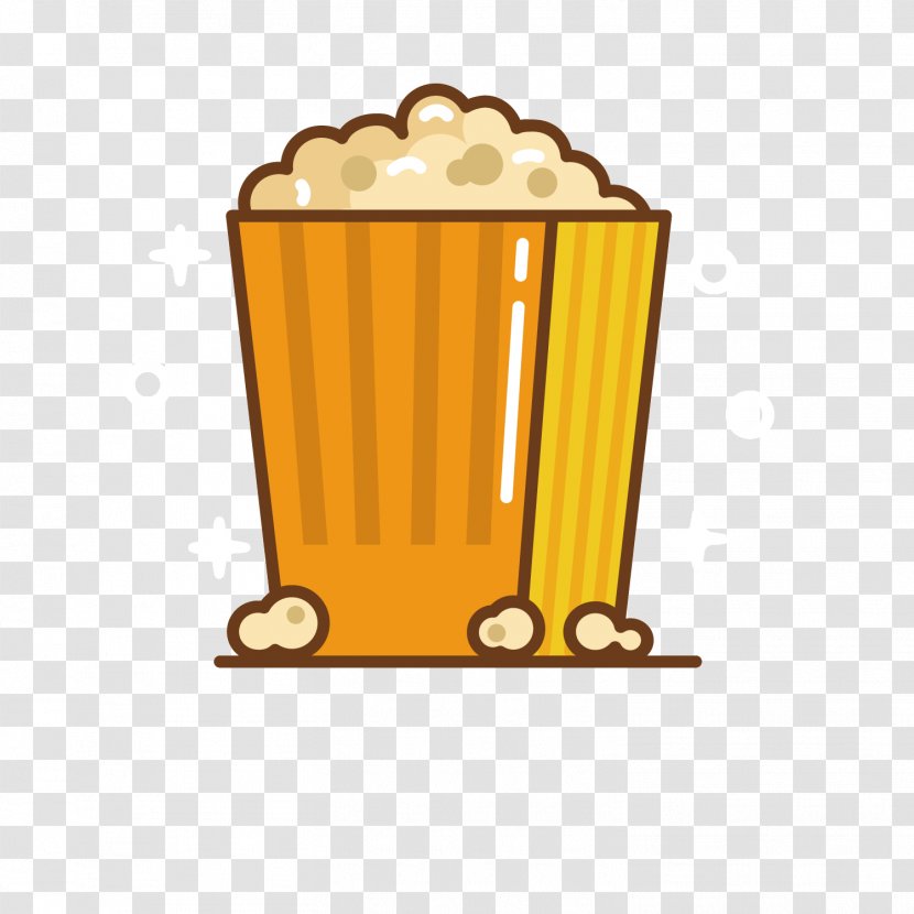 Popcorn Food Icon - Yellow Transparent PNG