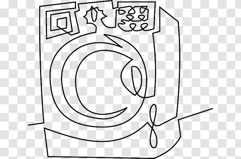 Home Appliance Washing Machines Kitchen Clip Art - Flower - Washer Clipart Transparent PNG