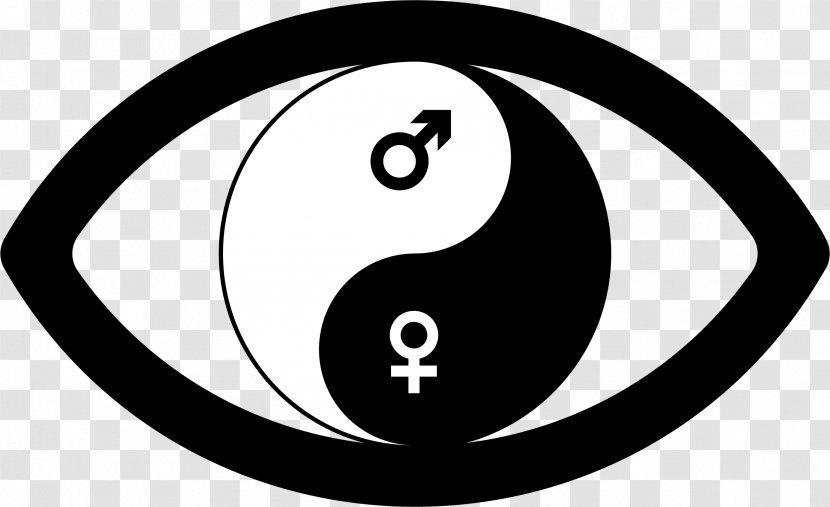 Clip Art Image Yin And Yang - Flower - Taoism Sign Transparent PNG